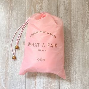 Pink Silicone Wine Glasses